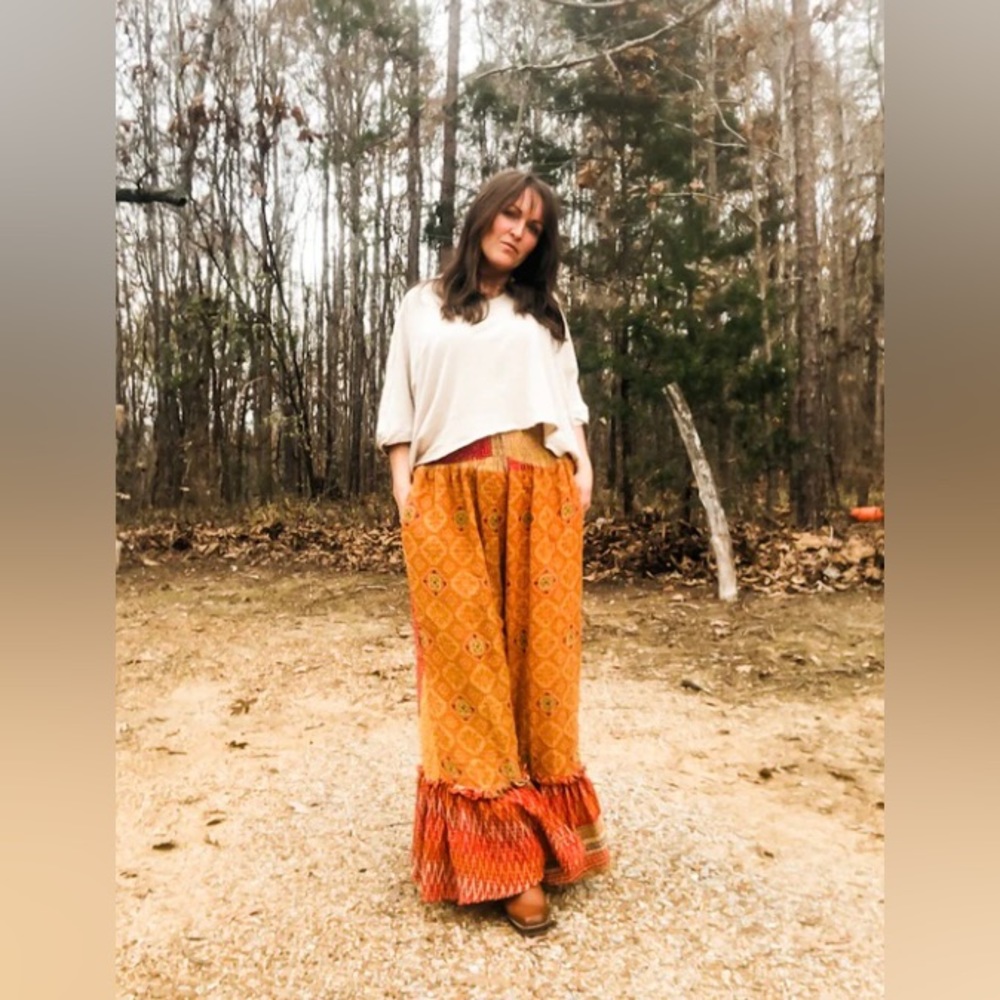 Modern Bohemian Deadstock Kantha Joplin Pants #1